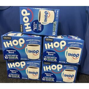 IHOP Medium Roast Signature Blend Keurig K-Cup Coffee Pods 10 ct BoxX5 ShipsFast